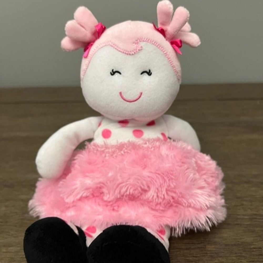 Baby Starters Pink‎ Polka Dot Ballerina Doll Plush Tutu Stuffed Toy